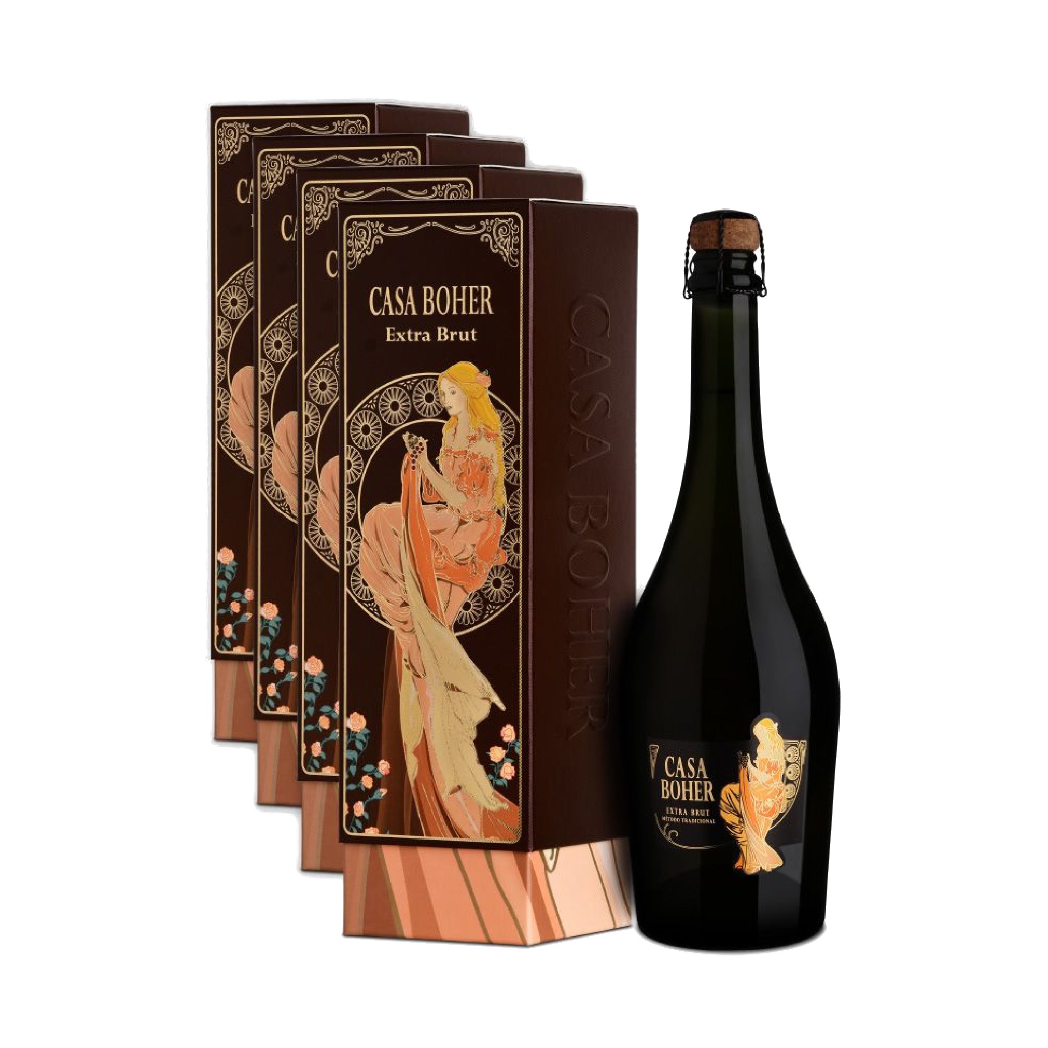 Casa Boher Extra Brut x4 Estuches