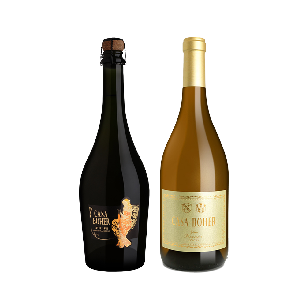 Casa Boher Extra Brut + Casa Boher Gran Viognier