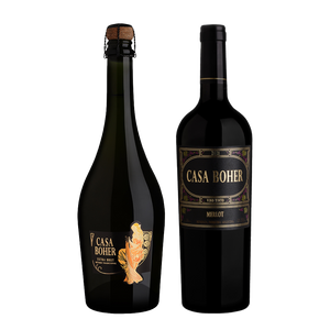 Casa Boher Extra Brut + Casa Boher Merlot