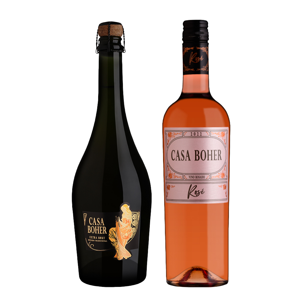 Casa Boher Extra Brut + Casa Boher Rosé