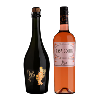 Casa Boher Extra Brut + Casa Boher Rosé
