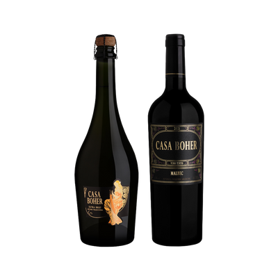 Casa Boher Extra Brut + Casa Boher Malbec